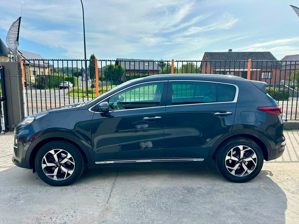 KIA SPORTAGE 10/2020 GT LINE PACK ** AUTOMATISCHE VERSNELLIN, Auto's, Kia, Dealer onderhouden, Euro 6, Blauw, Leder en Stof
