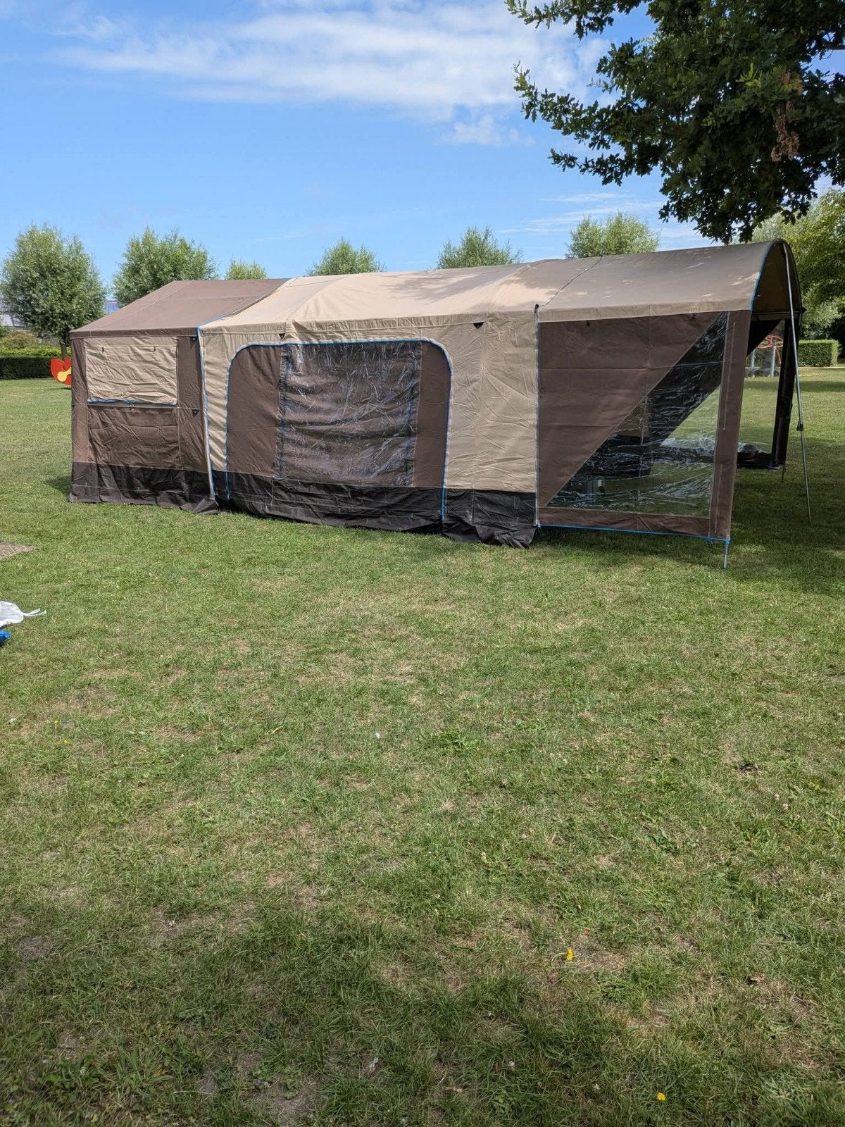 Trigano galleon GL, Caravans en Kamperen, Vouwwagens, Ophalen, Trigano, Beige, Aanwezig