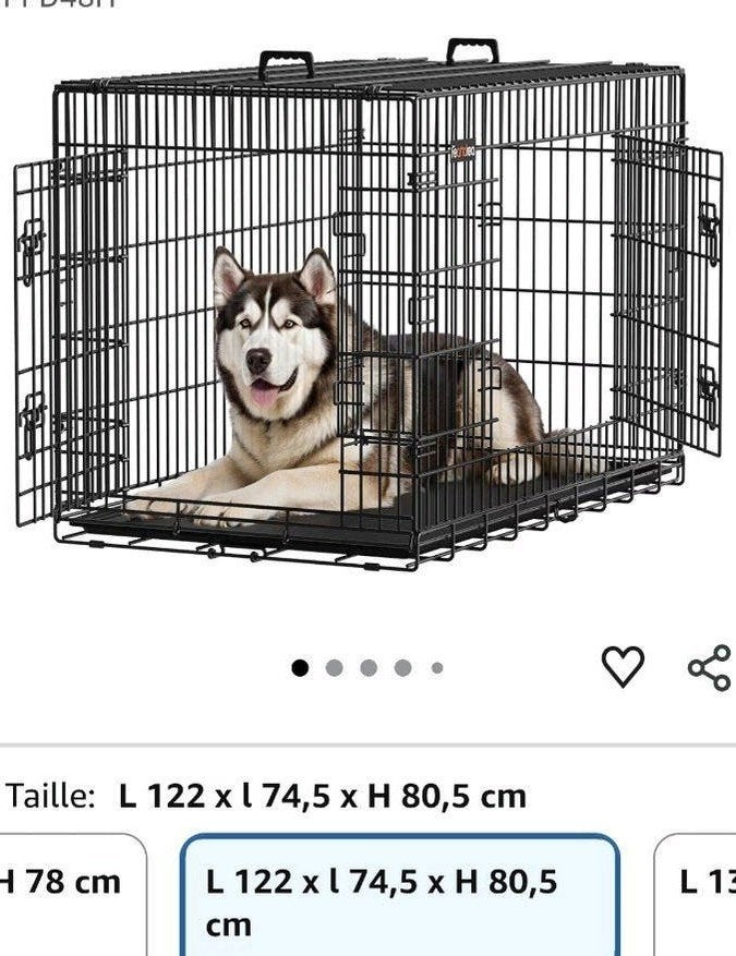 Cage xl chien, Neuf, 65 à 100 cm, Enlèvement, Chenil chien