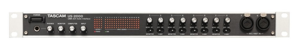 Opnameset TASCAM US2000 + Tascam MA8 + Millenium MS8, 16 Kan, Enlèvement, Utilisé, Audio