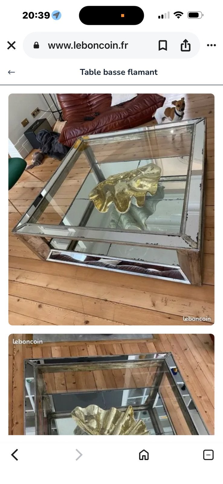 Salontafel van Magasin Flamand 120x120 cm, Ophalen, Zo goed als nieuw