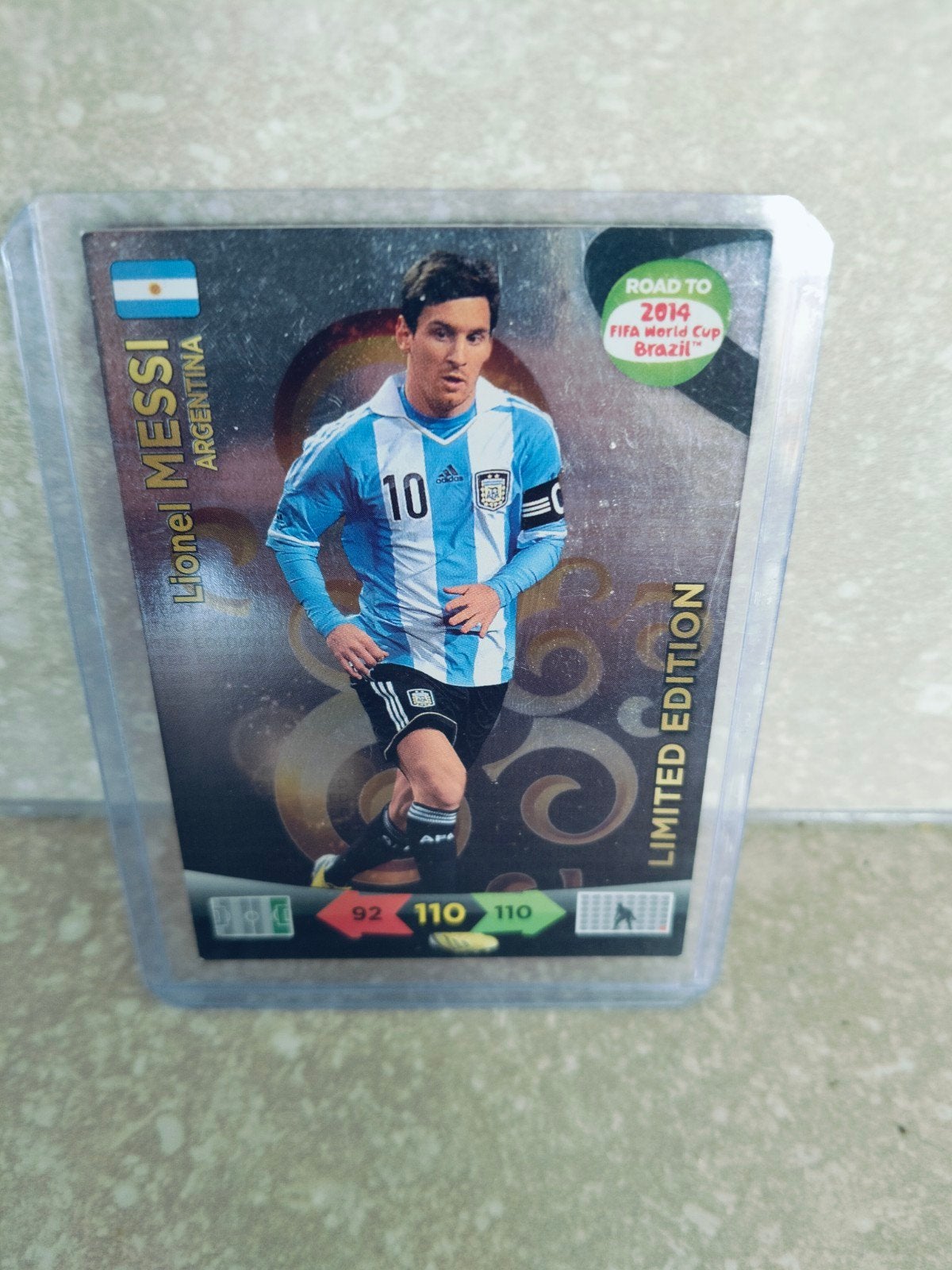 Lionel Messi Panini Road to 2014 Panini kaart, Ophalen of Verzenden