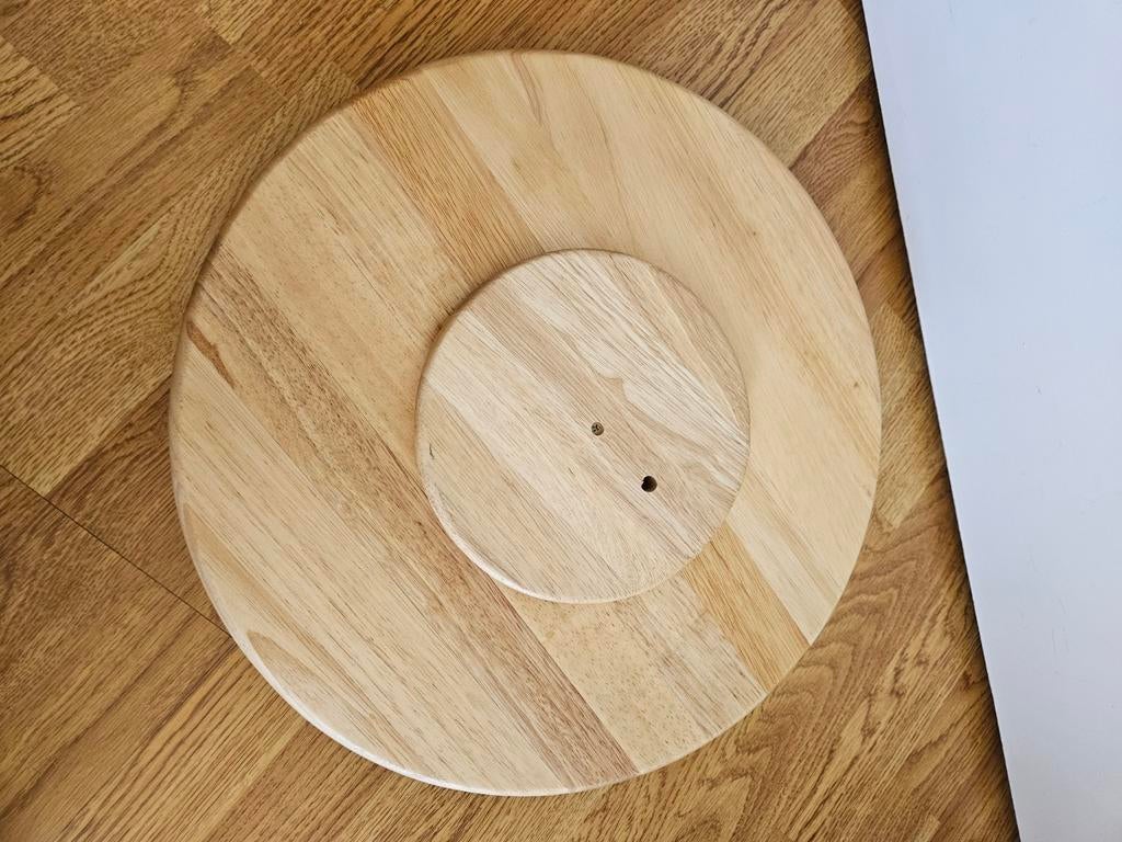 Plateau tournant en bois, Maison & Meubles, Enlèvement, Comme neuf, Rond, Bois
