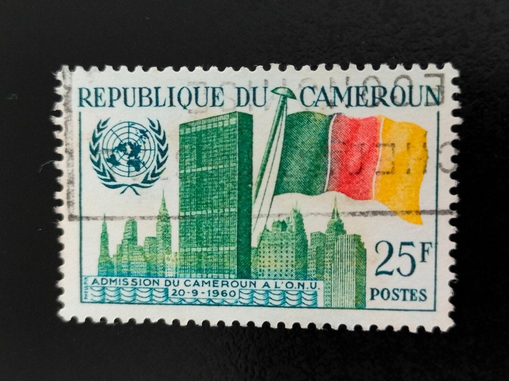 Kameroen 1961 - toegang tot de VN, vlag, Verzenden, Overige landen, Gestempeld