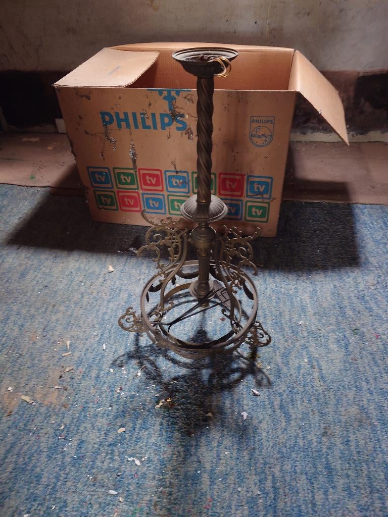 Vintage hanglamp / sierlijke plafondlamp - restauratie, Ophalen