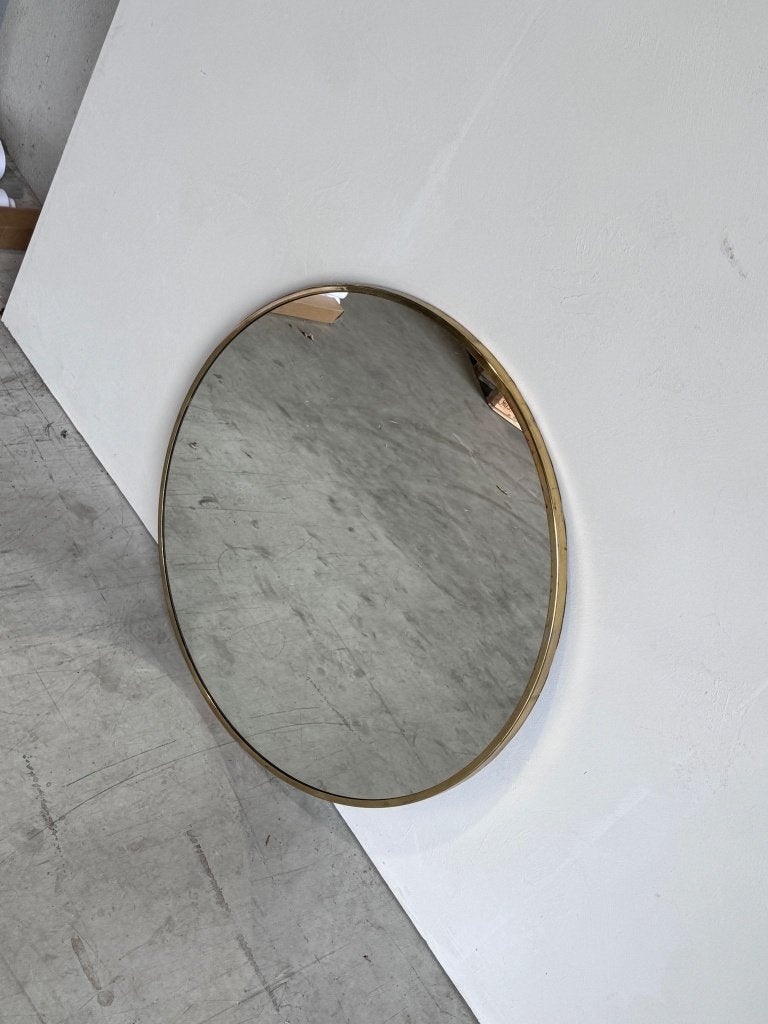 Ronde spiegel, Ophalen, 100 tot 150 cm, Rond, Zo goed als nieuw