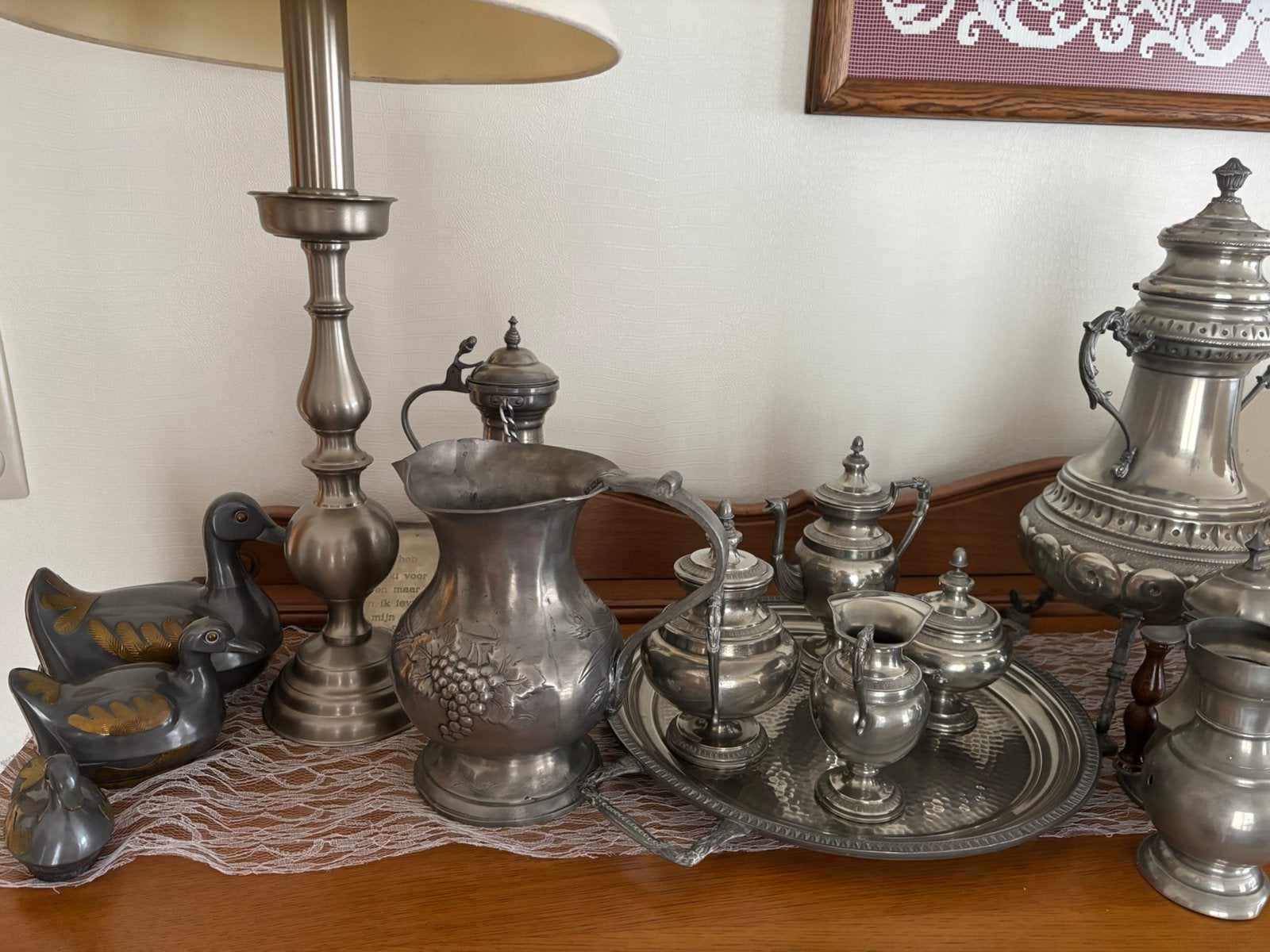 tinnen accessoires, Antiquités & Art, Antiquités | Étain, Enlèvement