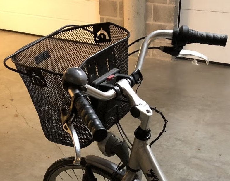 Fietsmand met stuurbevestiging (afneembaar), Vélos & Vélomoteurs, Accessoires vélo | Paniers de vélo, Enlèvement, Utilisé, Panier de vélo
