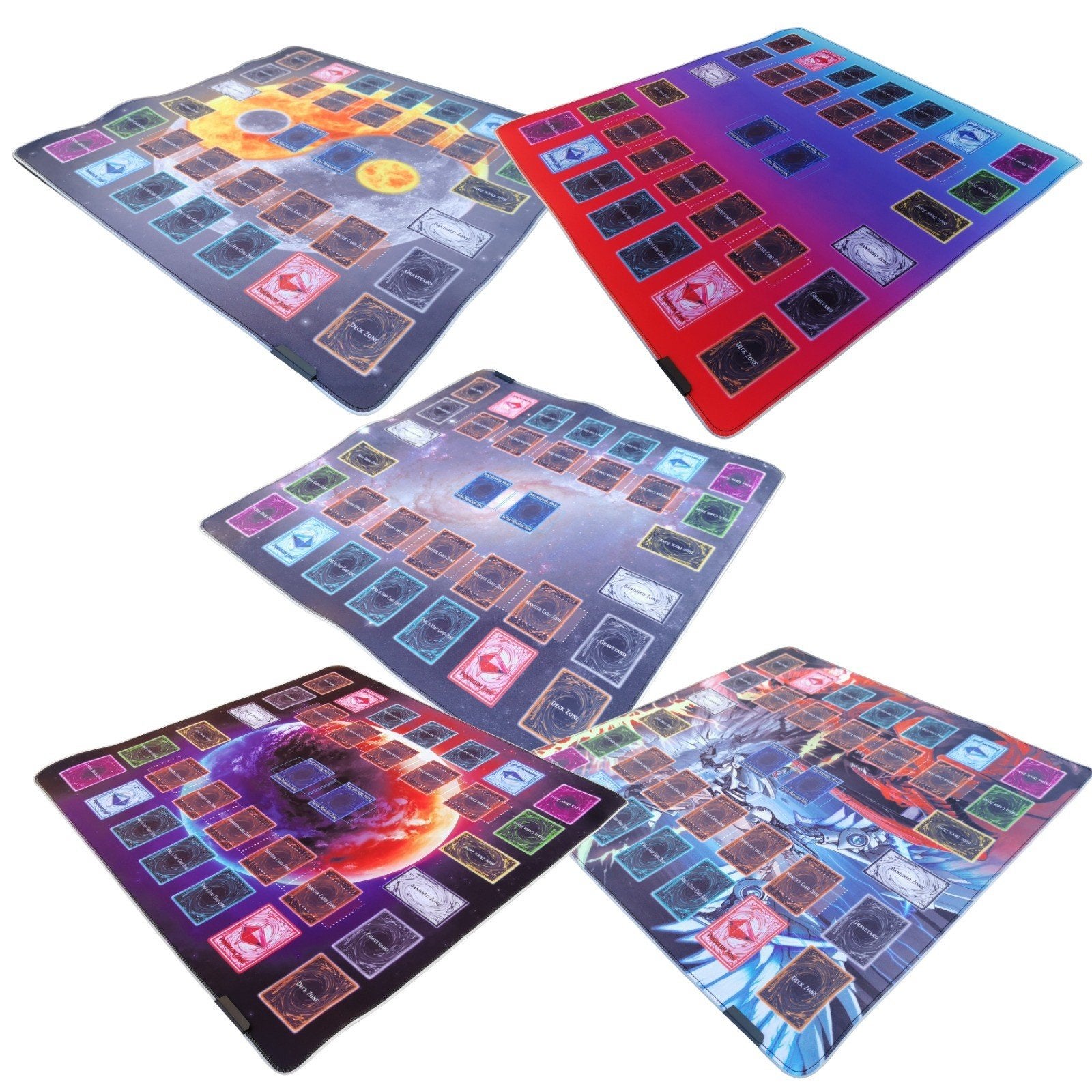 Yu-Gi-Oh! Speelmat 80x80cm -- 5 Prints -- m/z LED-omranding, Hobby en Vrije tijd, Verzamelkaartspellen | Yu-gi-Oh!, Ophalen of Verzenden