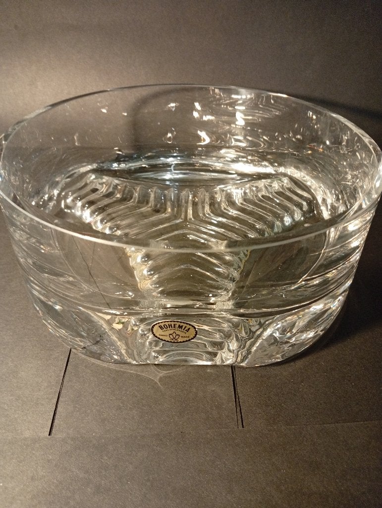 Vintage beker van Boheems kristal - Boho Chic Deco/, Antiek en Kunst, Ophalen