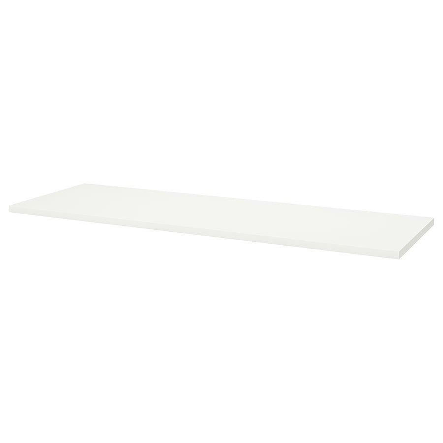 Bureelblad + 3 poten, Huis en Inrichting, Ophalen, Zo goed als nieuw, IKEA, Wit
