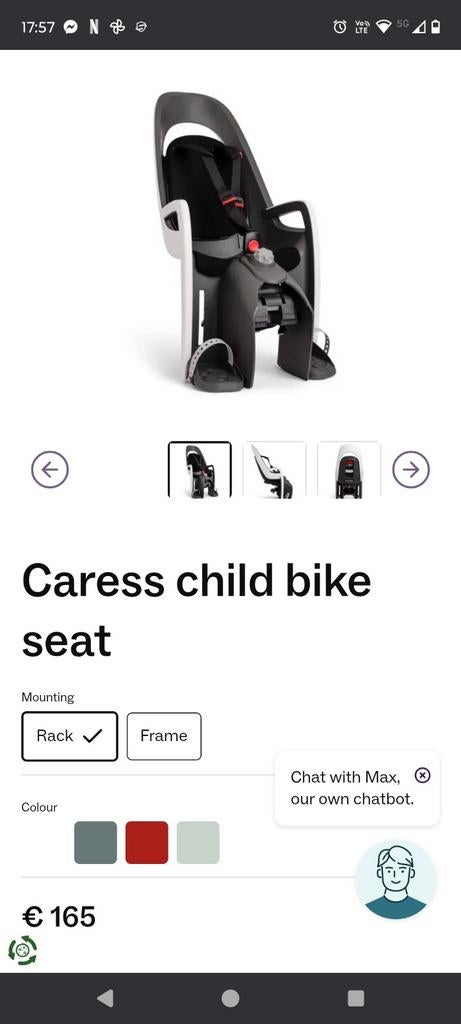 Hamax Caress, Ophalen