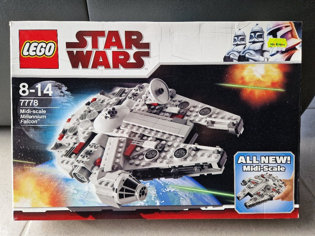 Lego Star Wars 7778 Midi-scale Millennium Falcon 2009 set, Kinderen en Baby's, Speelgoed | Duplo en Lego, Star Wars, Lego, Ophalen of Verzenden