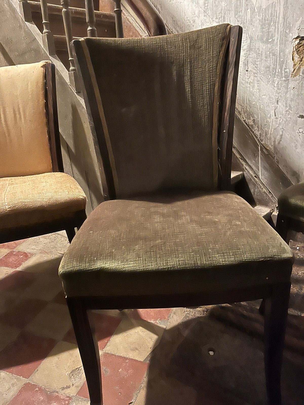 4 chaises de salle à manger vintage en Coromandel (Macassar), Enlèvement, Comme neuf, Bois, Une
