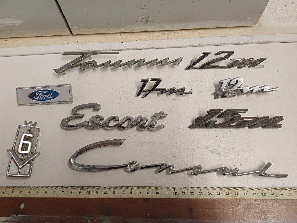 FORD (accessoires) oltimer insignia oud 1960!!, Auto diversen, Auto-accessoires, Gebruikt, Ophalen of Verzenden