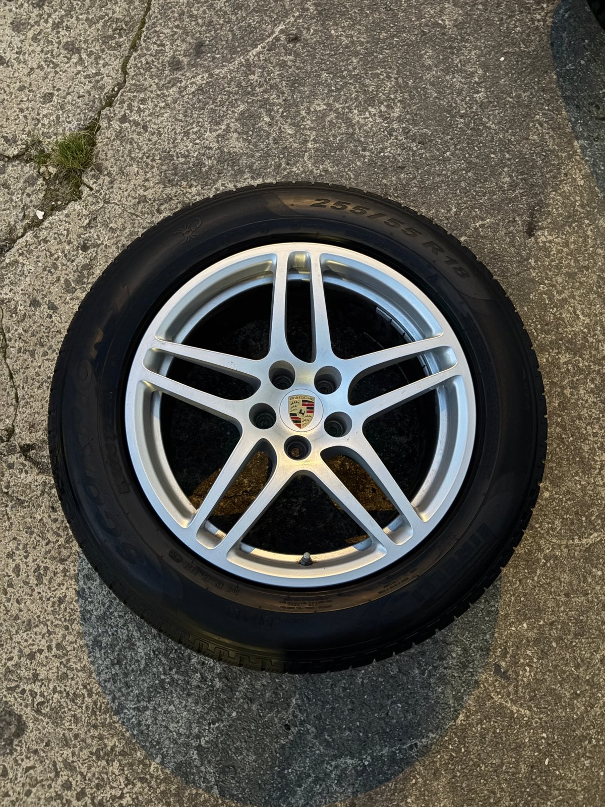 4 jantes Porsche Macan / Macan S 18” + 4 pneus neufs, Enlèvement, 18 pouces, Pneu(s)