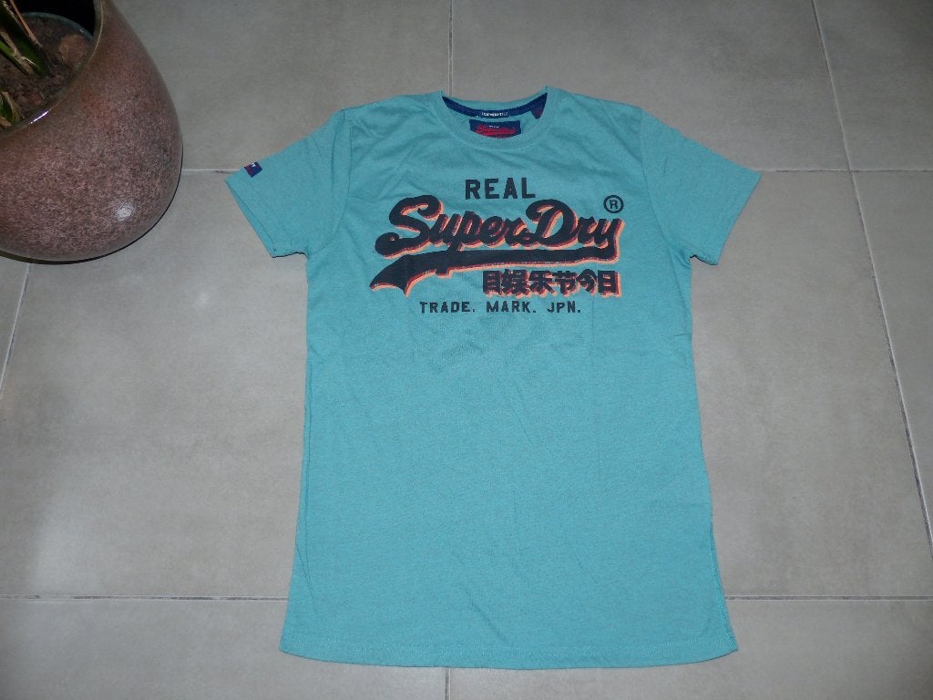 T-shirt Superdry pour homme - taille S, Enlèvement ou Envoi, SuperDry, Comme neuf, Bleu
