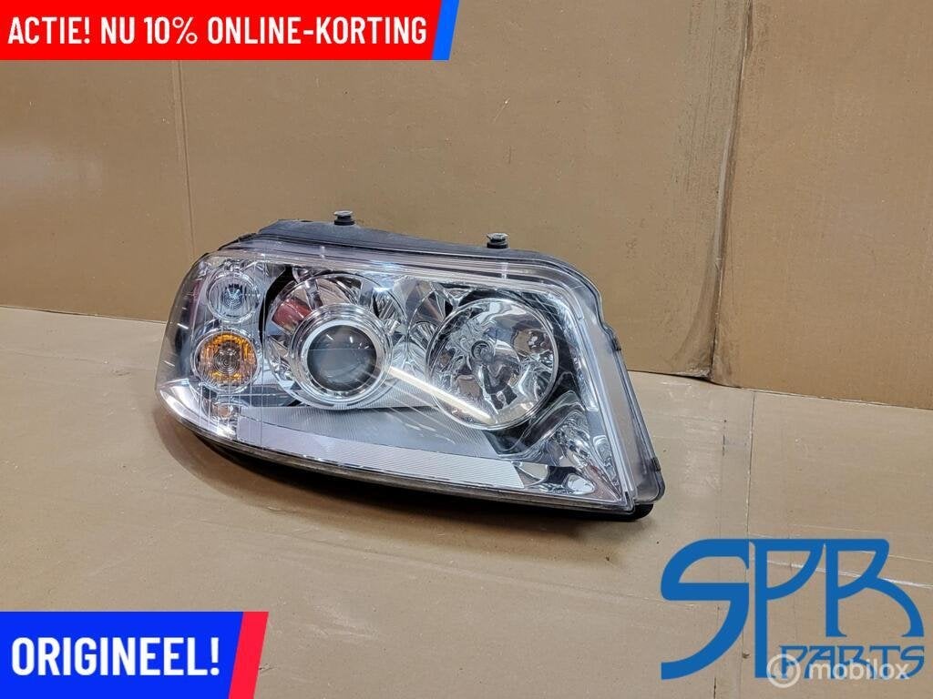 VW SHARAN 7M FACELIFT XENON KOPLAMP RECHTS COMPLEET ORG ZGAN, Gebruikt, VOLKSWAGEN, Volkswagen, Ophalen of Verzenden