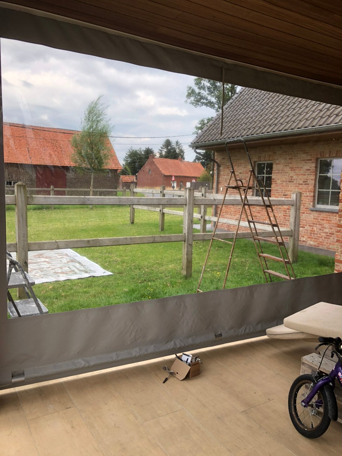Windzeilen, Caravans en Kamperen, Windschermen, Ophalen