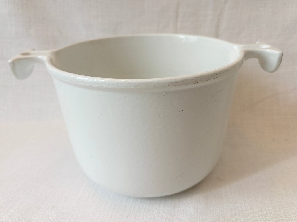 Le Creuset - Enzo Mari - Sauspan Fondue, Huis en Inrichting, Keuken | Potten en Pannen, Gebruikt, Le Creuset, Ophalen of Verzenden
