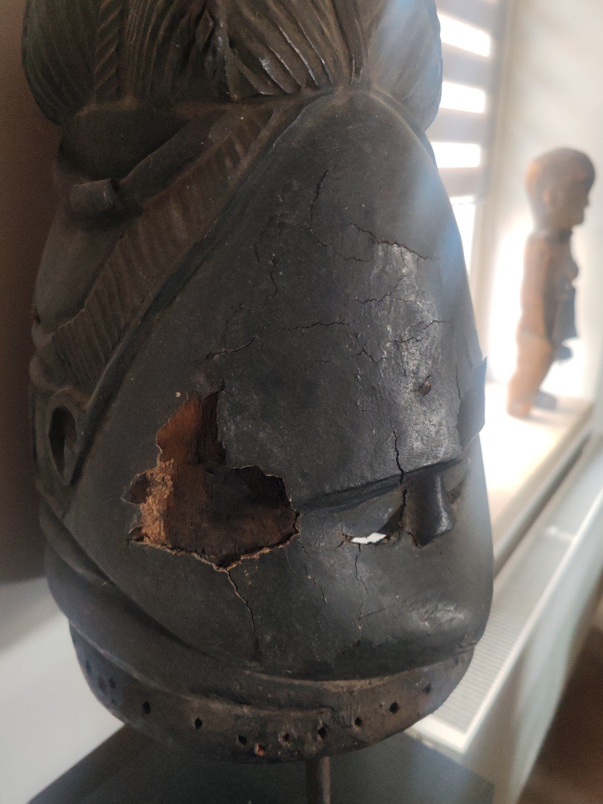 Koningsmasker congo, Antiquités & Art, Art | Sculptures & Bois, Masque, Afrique, Enlèvement