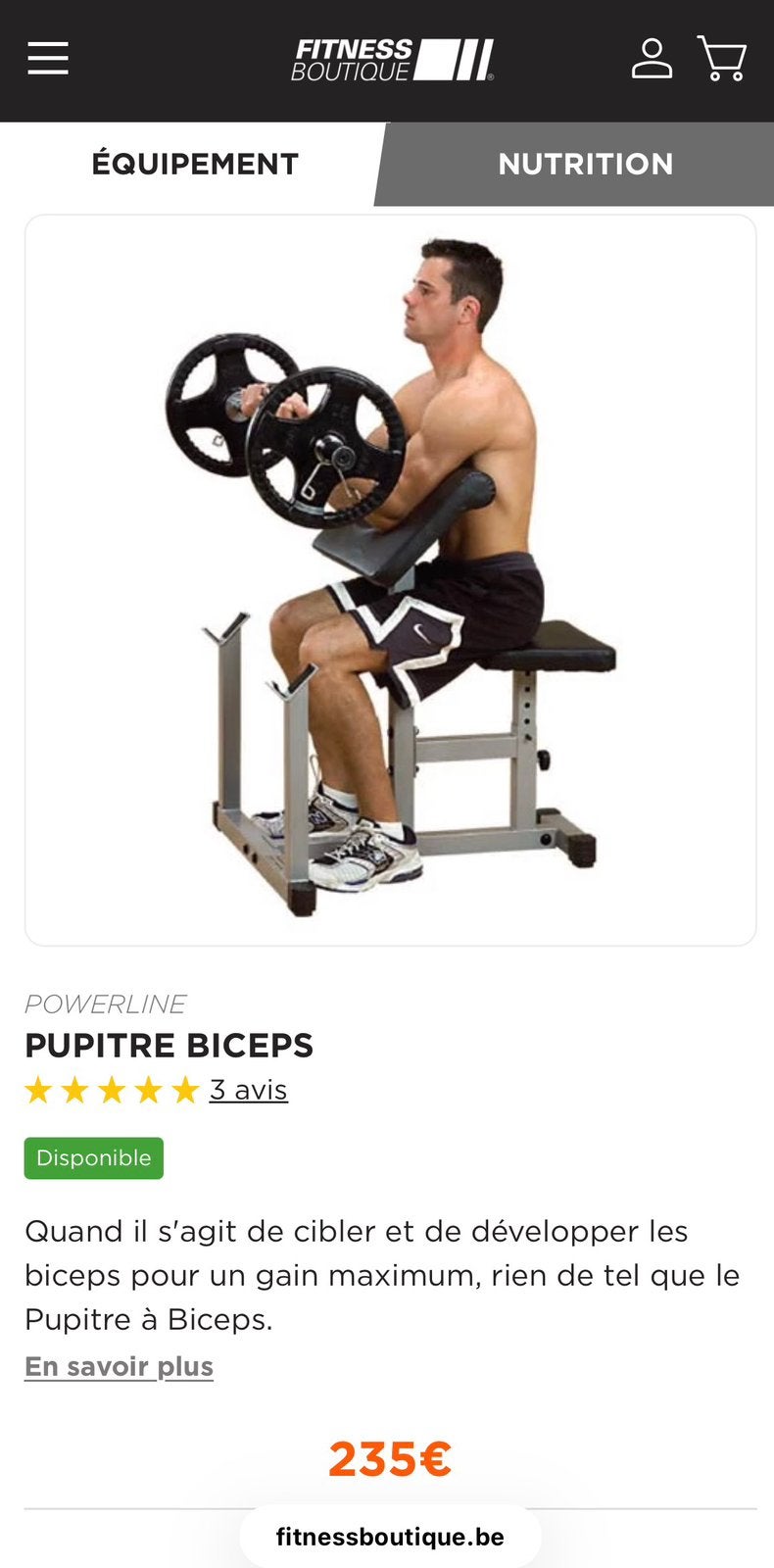 Pupitre à biceps Body-Solid, Enlèvement, Comme neuf