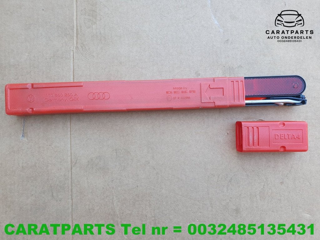 1T0860250A Audi gevarendriehoek Volkswagen Seat Skoda Cupra, Gebruikt, AUDI AG, Auto-Union-Strasse 1
85045  Ingolstadt, DE, Kundenbetreuung@audi.de