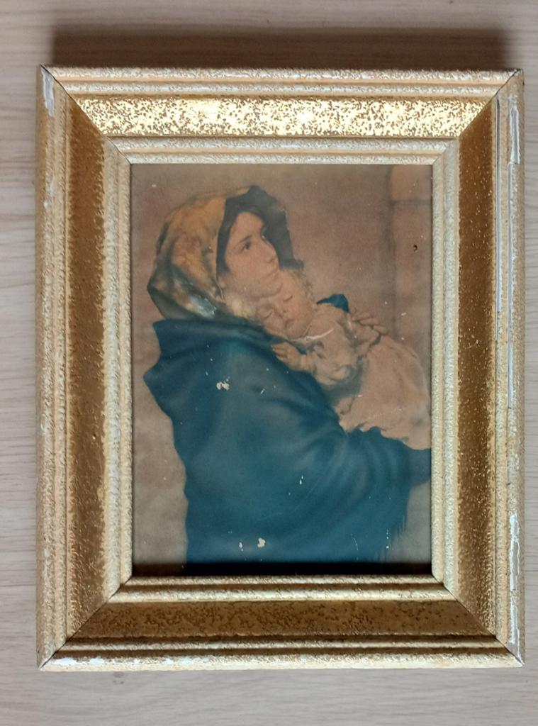 Zeer oud schilderij in religieuze stijl, Antiek en Kunst, Ophalen of Verzenden