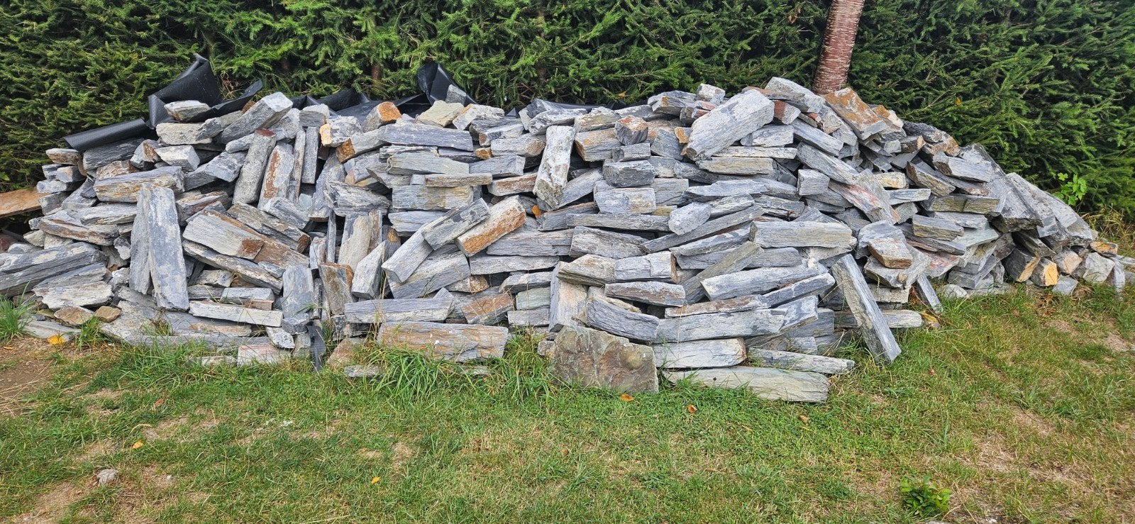 pierres de parement, Jardin & Terrasse, Gris, Enlèvement, Utilisé, Autres matériaux