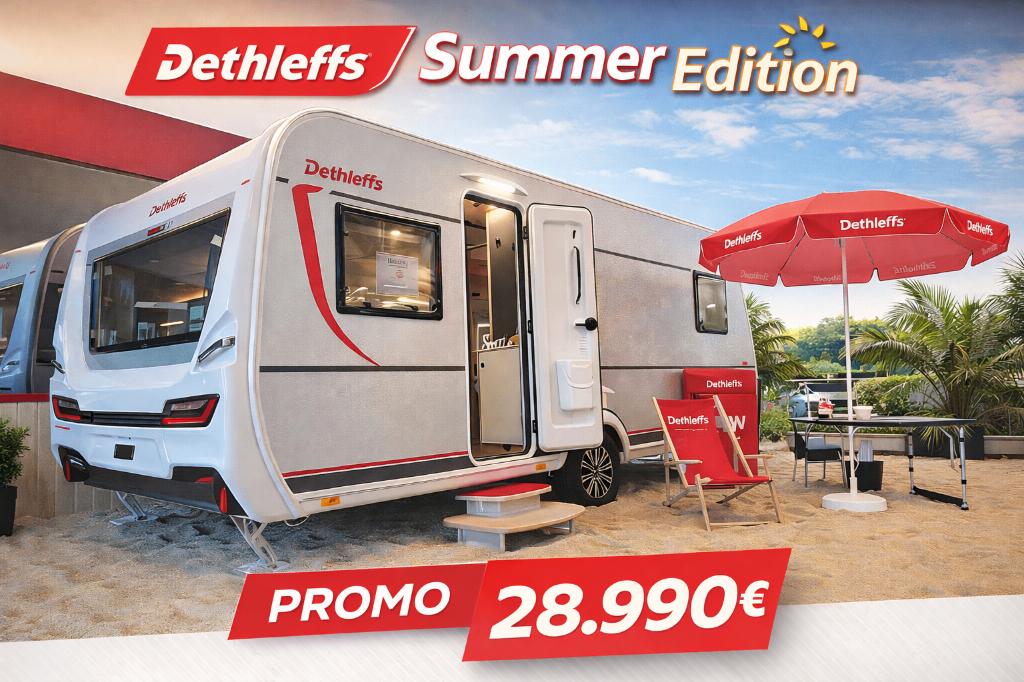 Dethleffs Summer Edition 470 Fr, Caravanes & Camping, Caravanes, Jusqu'à 4, Entreprise, 5 à 6 mètres, Coin salon convertible