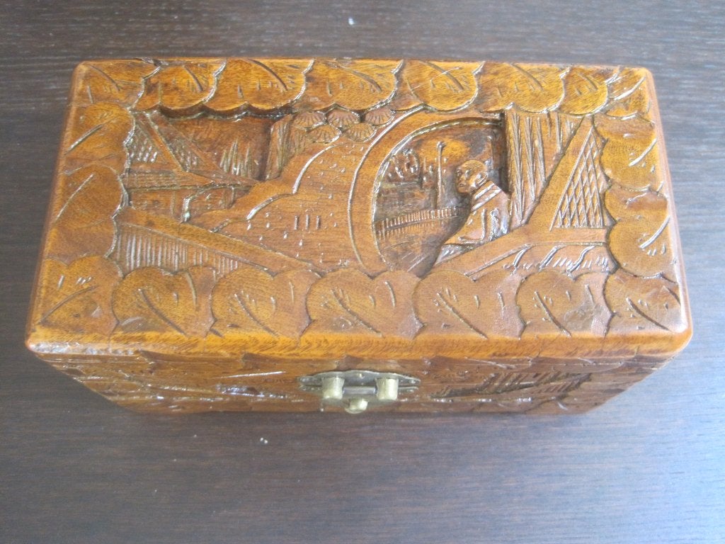 boîte orientale en bois, Enlèvement ou Envoi