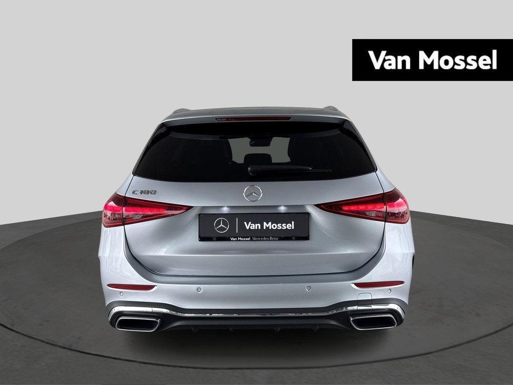 Mercedes-Benz C-Klasse 180 AMG Line Estate + PANORAMISCH DAK, Argent ou Gris, Achat, 1800 kg, Entreprise