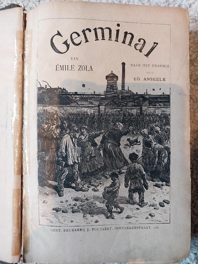 Germinal Zola eerste uitgave, Enlèvement ou Envoi
