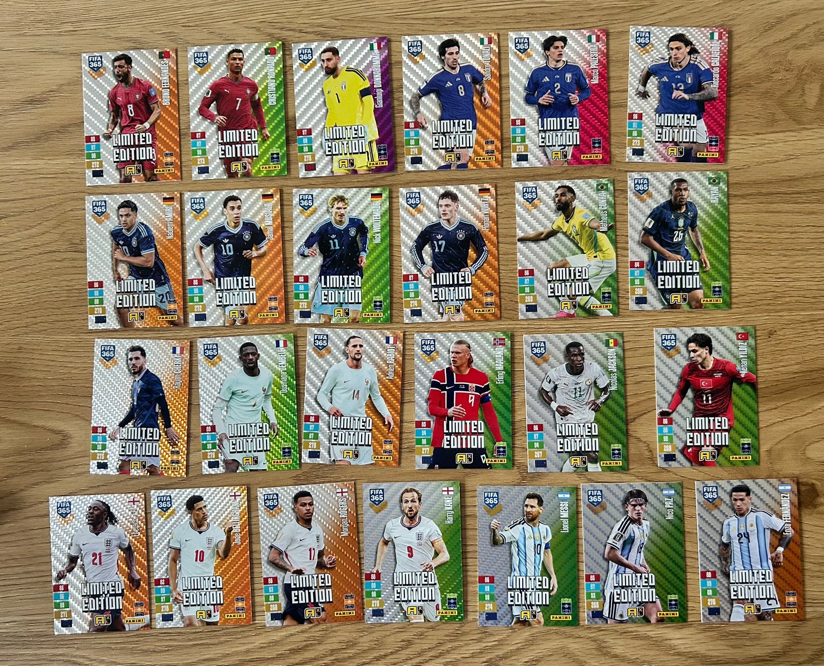 Panini fifa 365 Adrenalyn 2027 Limited editions 3 tot 5 eu, Ophalen of Verzenden, Nieuw, Meerdere plaatjes