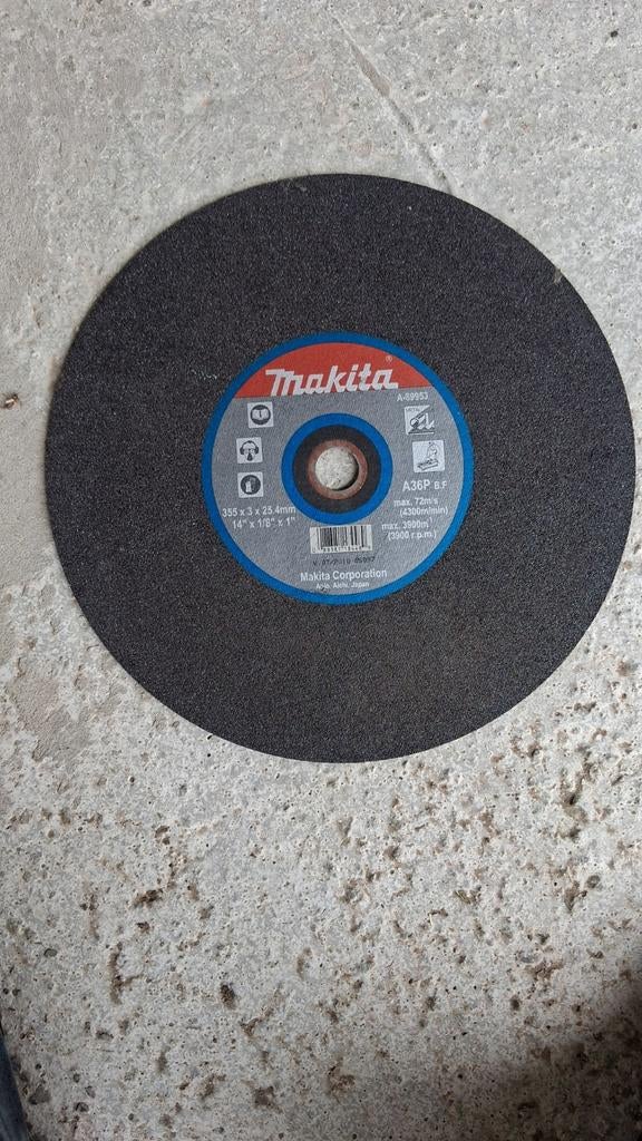Makita doorslijpschijf A-89953, Ophalen