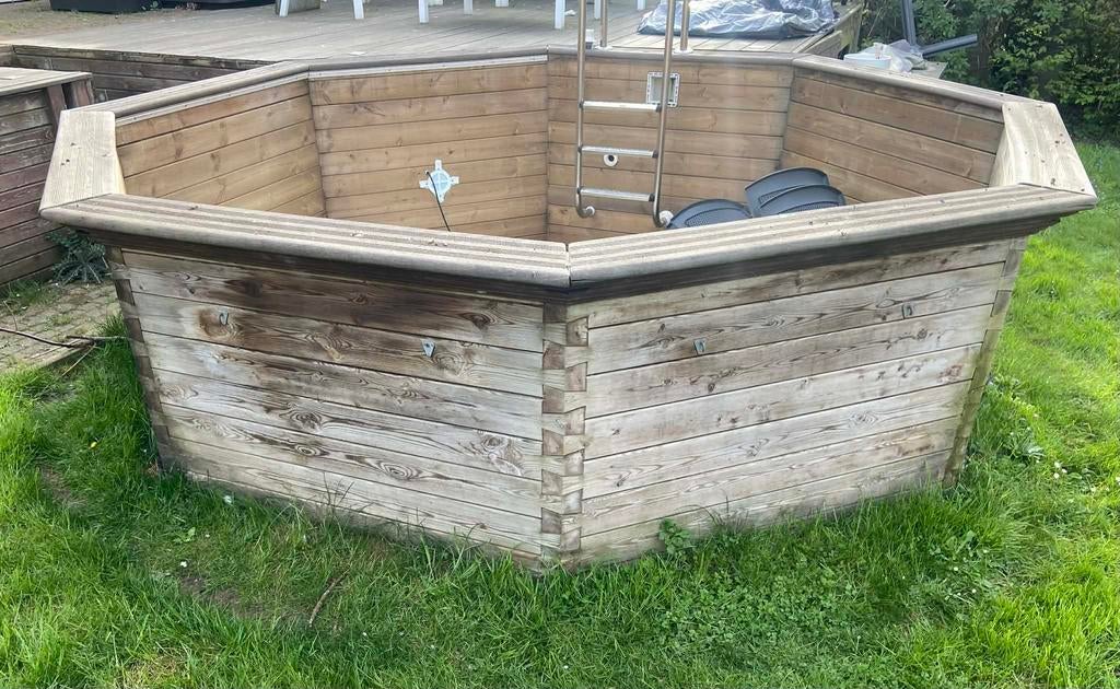 Structure piscine + pompe de filtration+ filtre +, Jardin & Terrasse, Enlèvement, Utilisé
