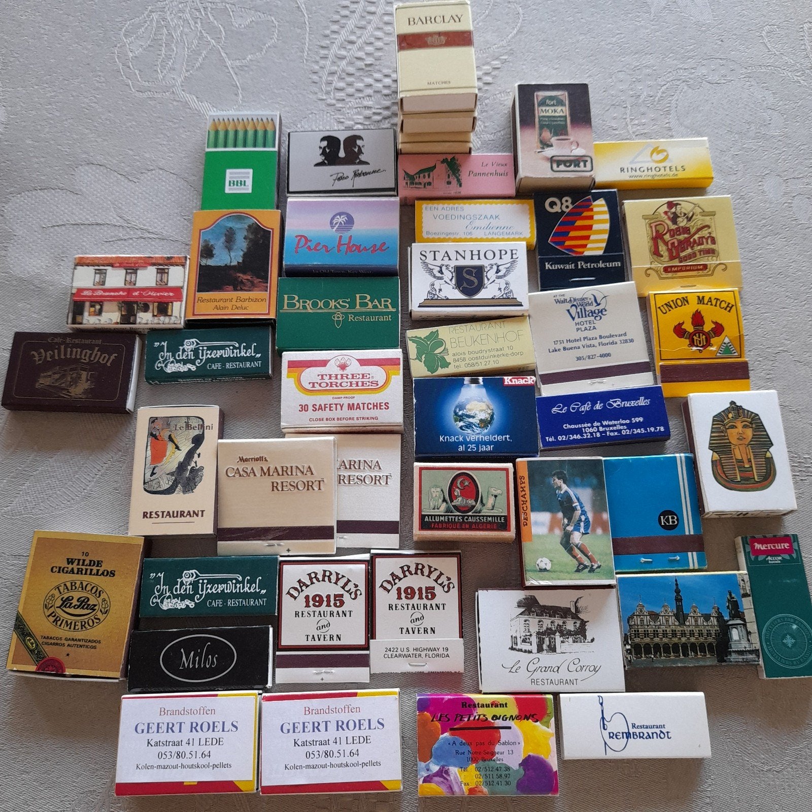 Lot van 43 luciferdoosjes en zakjes - allerlei ., Verzamelen, Ophalen of Verzenden