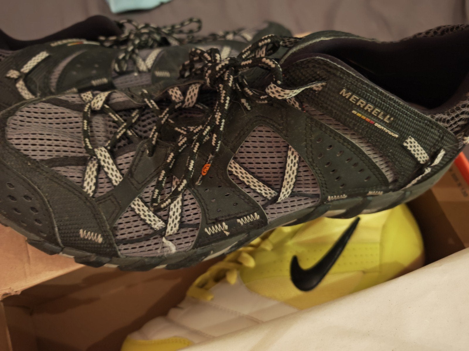 Merrell Waterpro Maipo (zwart/grijs) - zo goed als nieuw - T, Sport en Fitness, Bergsport en Wandelen, Ophalen of Verzenden, Gebruikt