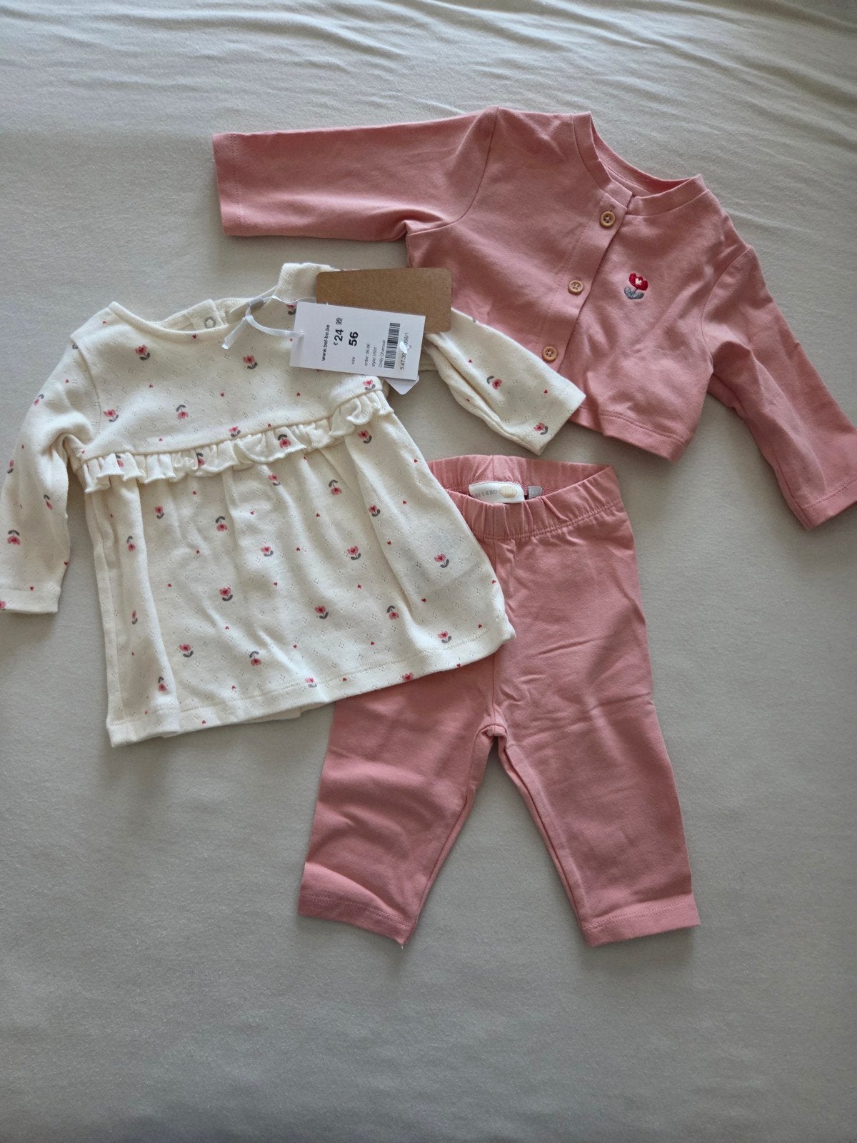 Bel&bo baby kleding 56 nieuw met etiket., Neuf, Robe ou Jupe, Enlèvement ou Envoi, Bel & Bo