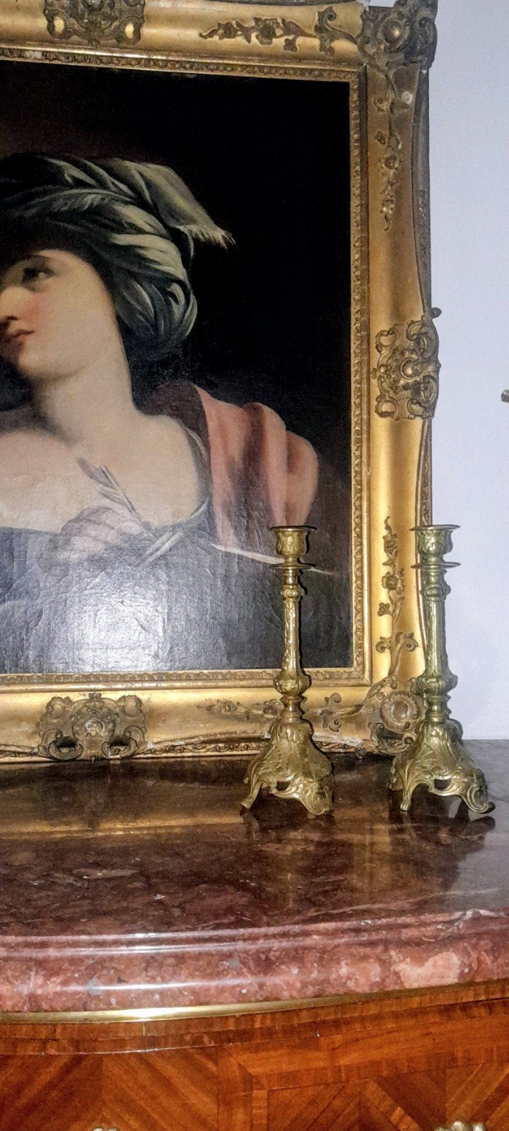 Peinture ancienne, Œuvre originale, Portrait ou Personnes, Peinture à l'huile, Enlèvement