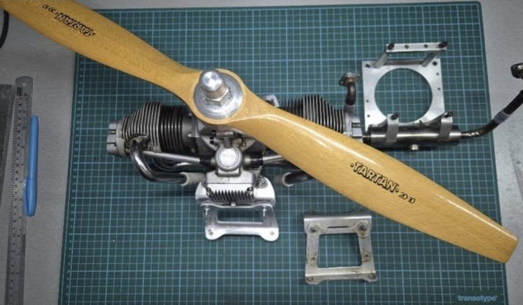 Kavan Fk 50 Boxer motor, unieke motor, Hobby en Vrije tijd, Modelbouw | Radiografisch | Vliegtuigen, Ophalen of Verzenden, Gebruikt