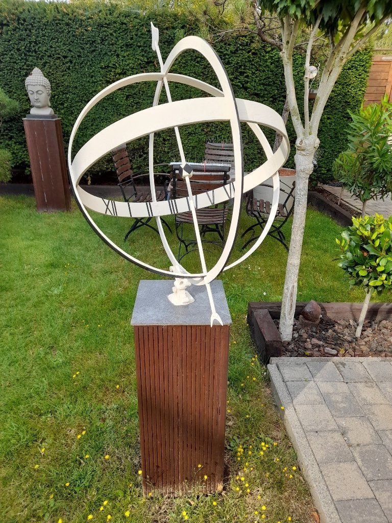 Zonnewijzer met sokkel, Ophalen, Gebruikt