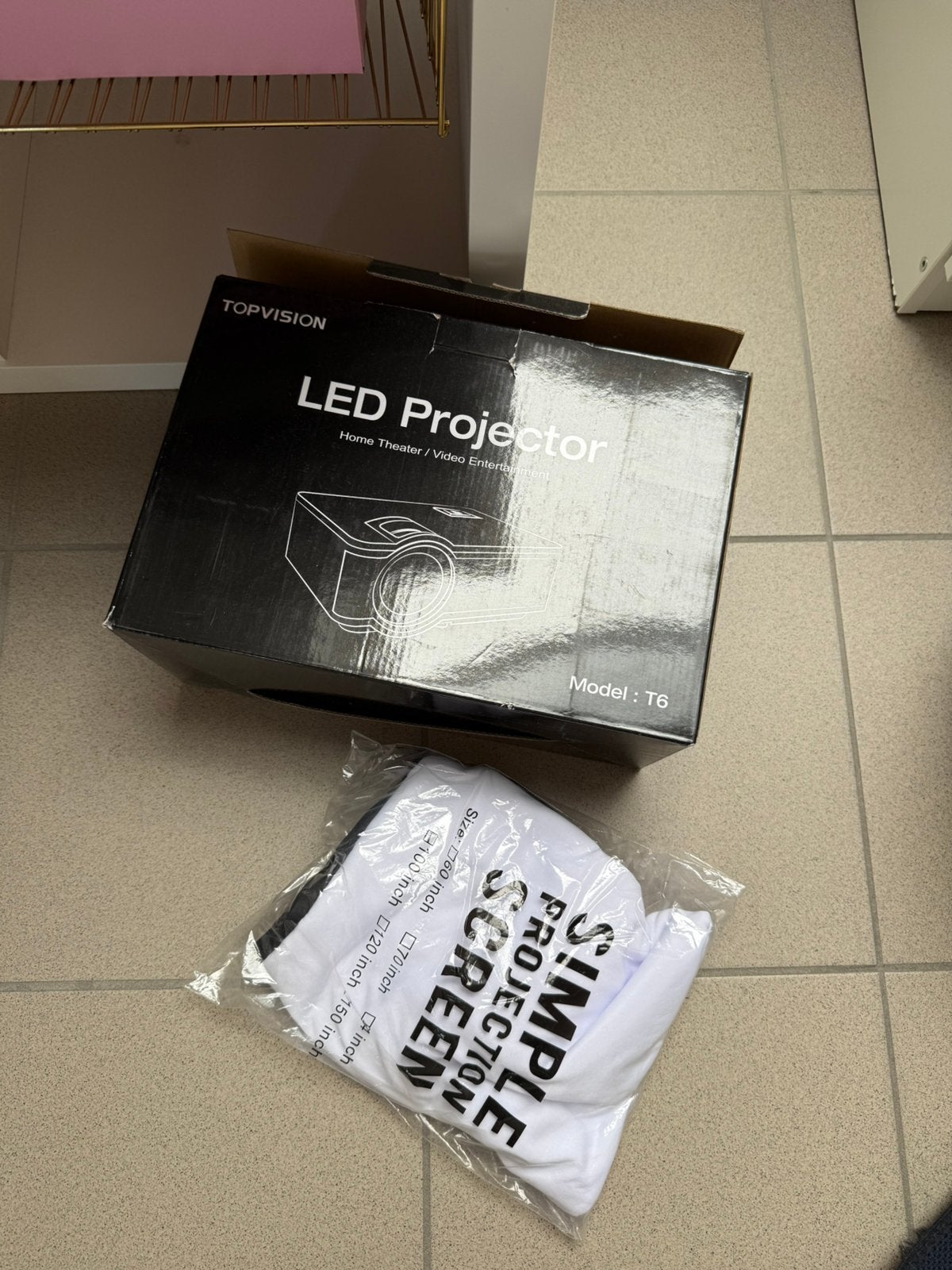 Led projector topvision, Audio, Tv en Foto, Beamers, Ophalen, LED