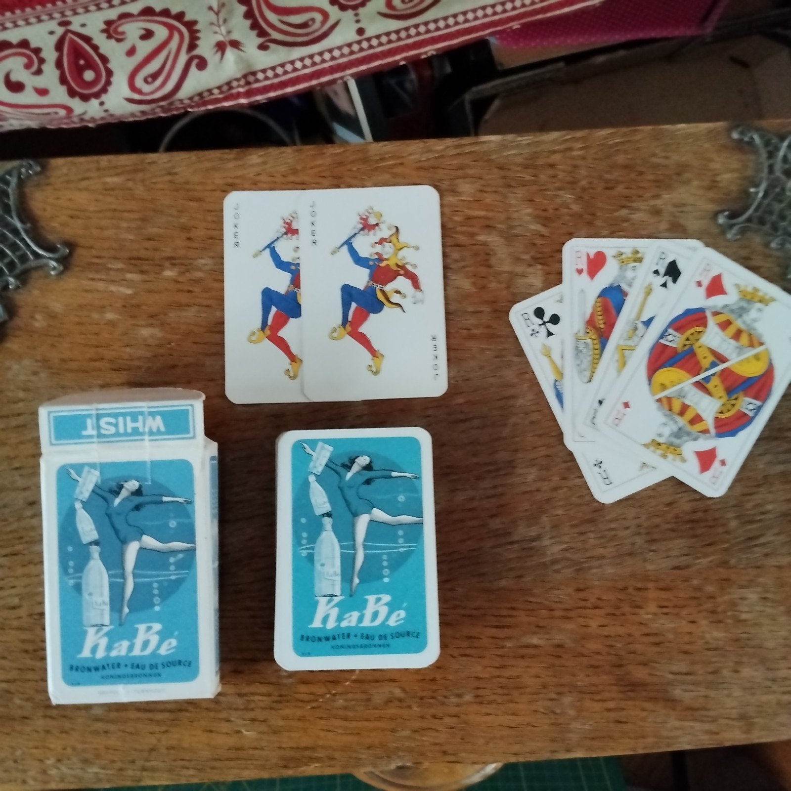 Vintage speelkaarten Kabé, Verzamelen, Speelkaarten, Jokers en Kwartetten, Ophalen of Verzenden, Speelkaart(en)