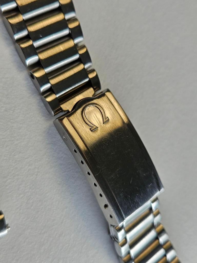 ​Zeldzame Omega 1125 stalen band (19mm) + 560 & 756 endlinks, Ophalen of Verzenden, Staal, Staal, Omega