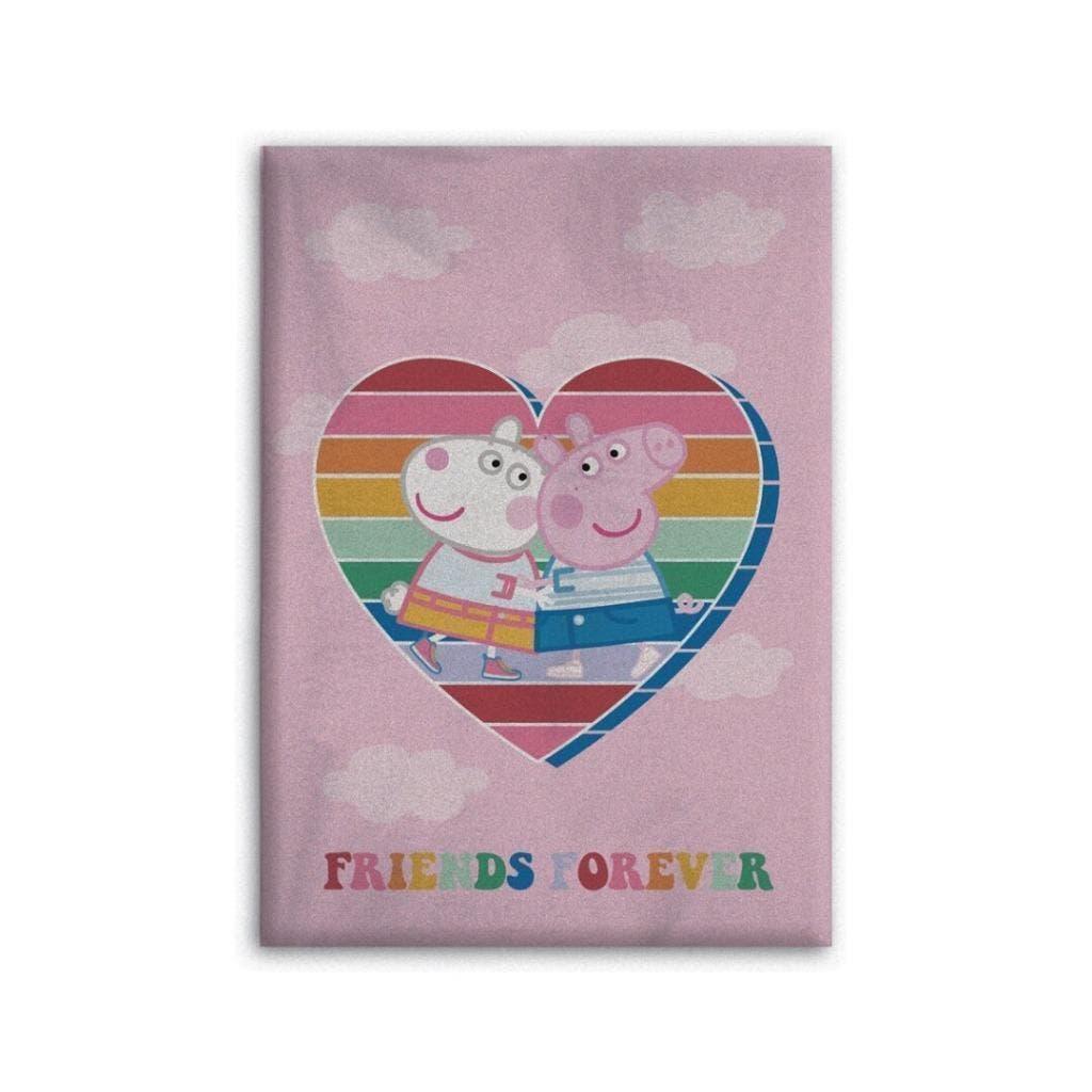 Peppa Pig Fleece Deken - Friends Forever - Fleecedeken, Enfants & Bébés, Chambre d'enfant | Linge de lit, Neuf, Couverture ou Couette