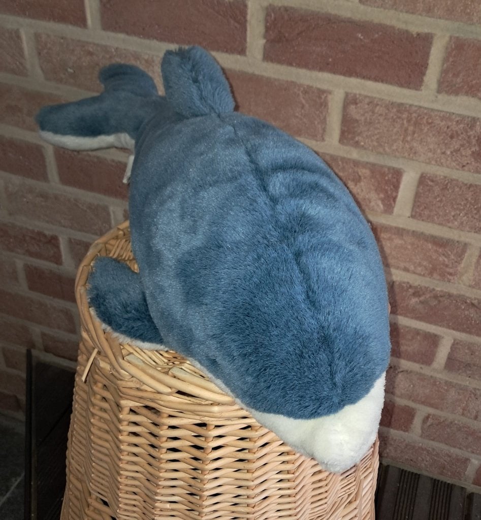Grande peluche dauphin, Enfants & Bébés, Bleu, IKEA, Utilisé, Autres types