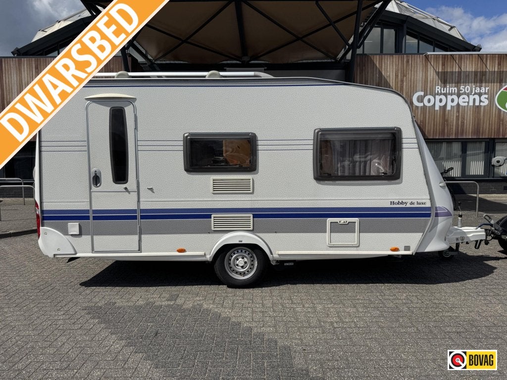Hobby De luxe Easy 440 SF 2008 MOVER + 240 TENT!, Caravans en Kamperen, Caravans, tot en met 4, 1000 - 1250 kg, Treinzit, Hobby