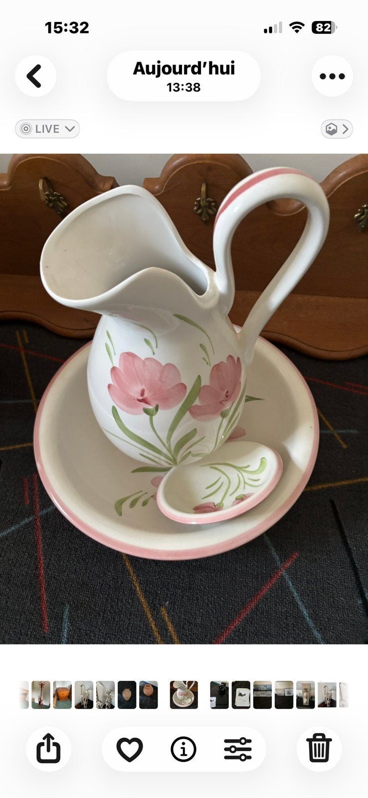 Ensemble de toilette à l’ancienne, Antiquités & Art, Enlèvement