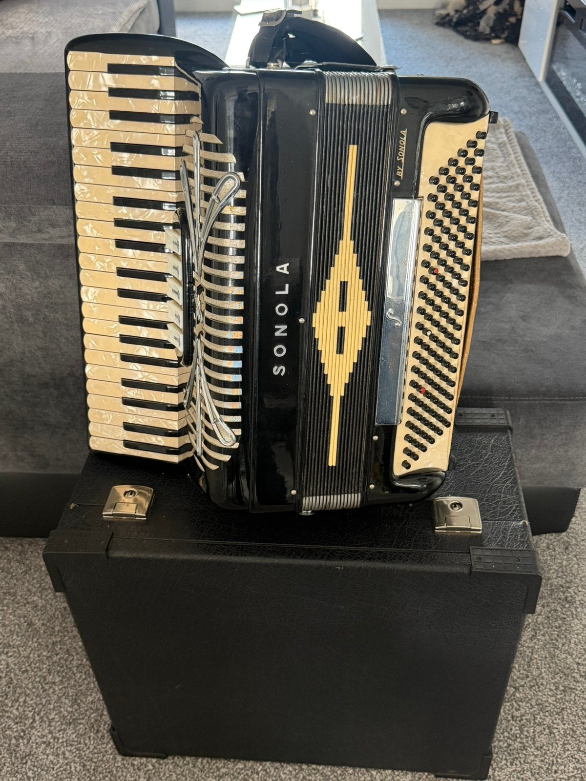 Accordeon Sonola R342 Italy, Muziek en Instrumenten, Ophalen, Zo goed als nieuw